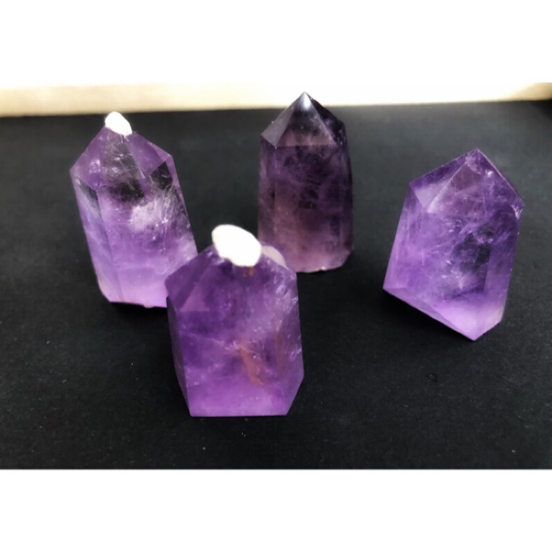 天然巴西紫水晶柱3 4m 擺件紫晶單尖柱 蝦皮購物