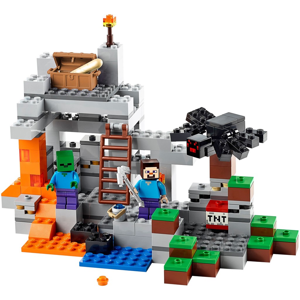 LEGO 樂高 正版 MINECRAFT 創世紀系列 21113 The Cave 全新 無外盒