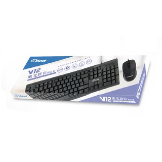 V12 鵰光鍵影 USB有線鍵盤滑鼠組-KB665