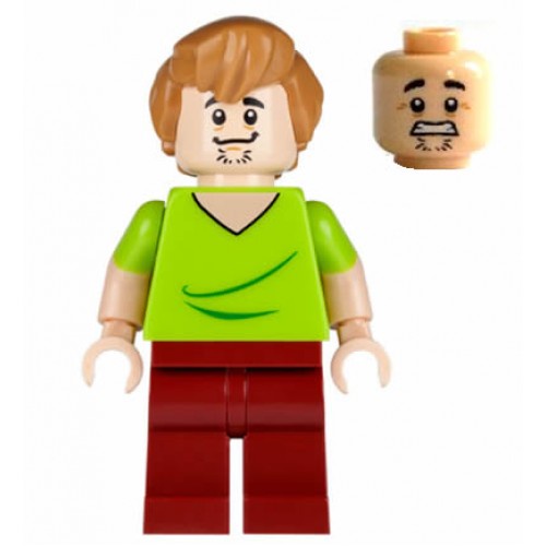 【小荳樂高】LEGO Scooby-Doo 史酷比系列 Shaggy 抿嘴版 夏奇 (出自75900) scd001