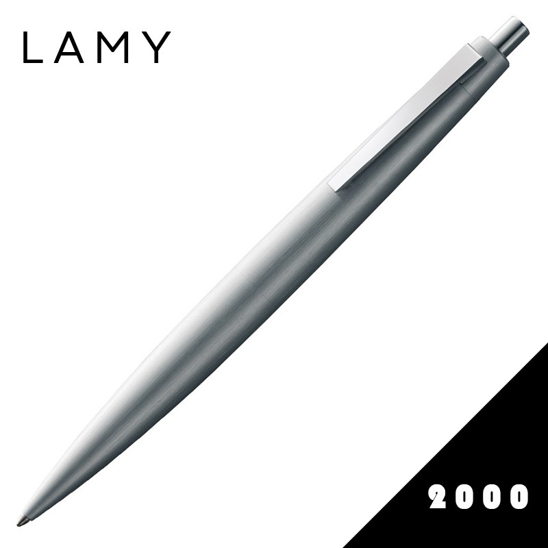 LAMY 2000 202 METAL 不鏽鋼刷紋 原子筆 銀