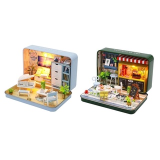 袖珍屋 DIY小屋 臺灣現貨 幸福劇場 夏日劇場 袖珍屋 娃娃屋 模型屋 玩具屋【創彩】生日禮物 交換禮物 禮品