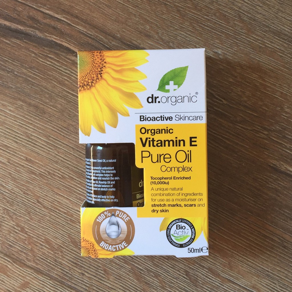 英國製 Dr.Organic 有機 Vitamin E Pure Oil Complex 維他命 E 精油 原裝新品