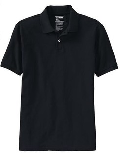 美國百分百【全新真品】Old navy 老海軍 Gap 副牌 男 網眼 POLO衫 上衣 百搭款 黑色 M號 C279