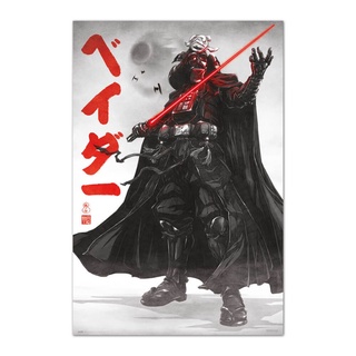 星際大戰Star Wars和風黑武士達斯維達 Darth Vader - 進口海報