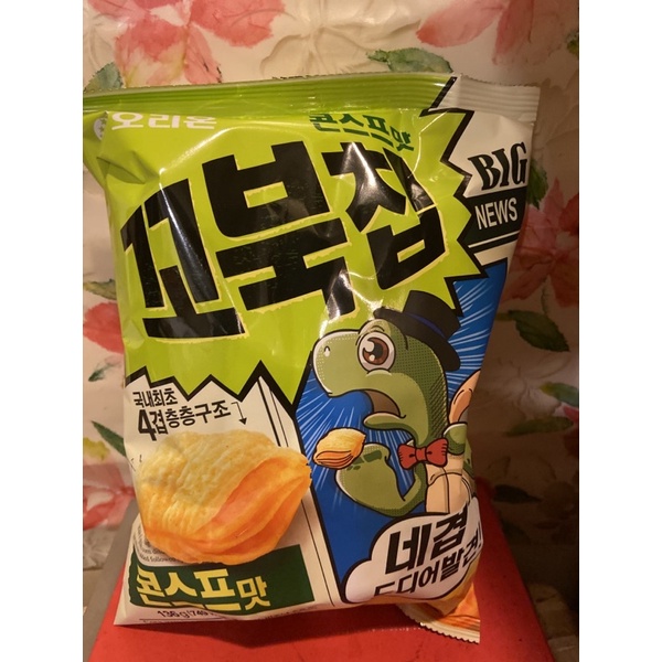 韓國好麗友烏龜玉米脆片（大包）（136克）