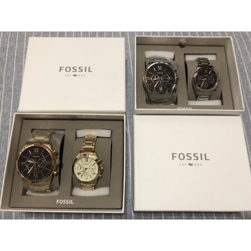 Fossil全新對錶❤️鋼錶帶正品平均一隻2600