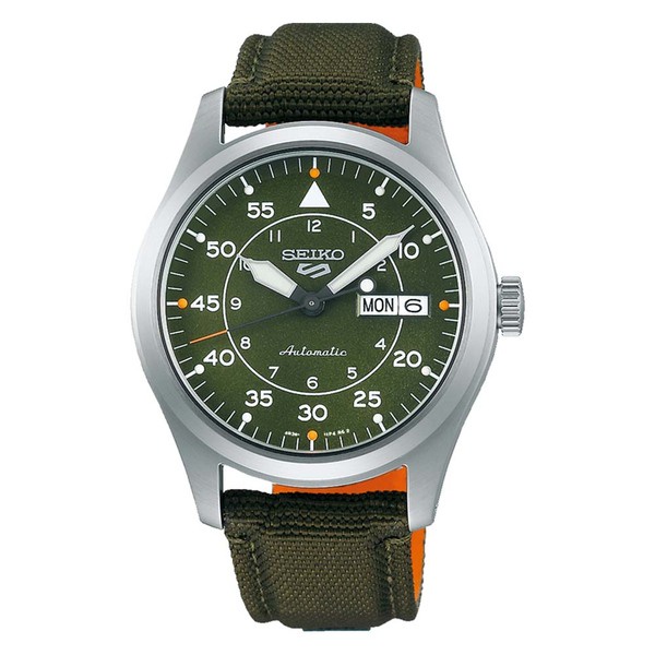 SEIKO 精工錶 5SPORTS 軍事風綠面機械水鬼錶 39mm SRPH29K1 4R36-10A0G 台灣公司貨