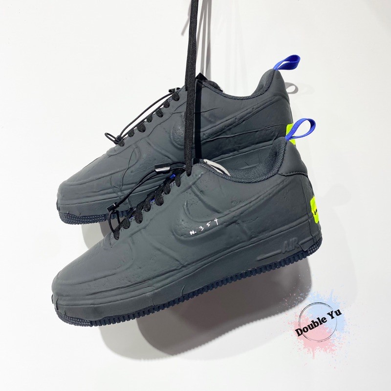 DY• NIKE AIR FORCE 1 EXPERIMENTAL 黑色 抓皺 N.354 男鞋 CV1754-001