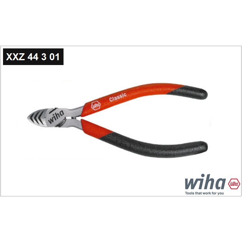 德國 Wiha XXZ44301 38431 經典迷你 斜口鉗 塑膠鉗 模型 (無剝線) / 全新品公司貨