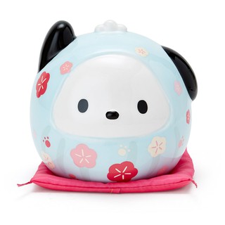 【棒棒棠】日本 Sanrio 三麗鷗 帕恰狗 達摩不倒翁造型 陶瓷 陶製 存錢筒 貯金箱