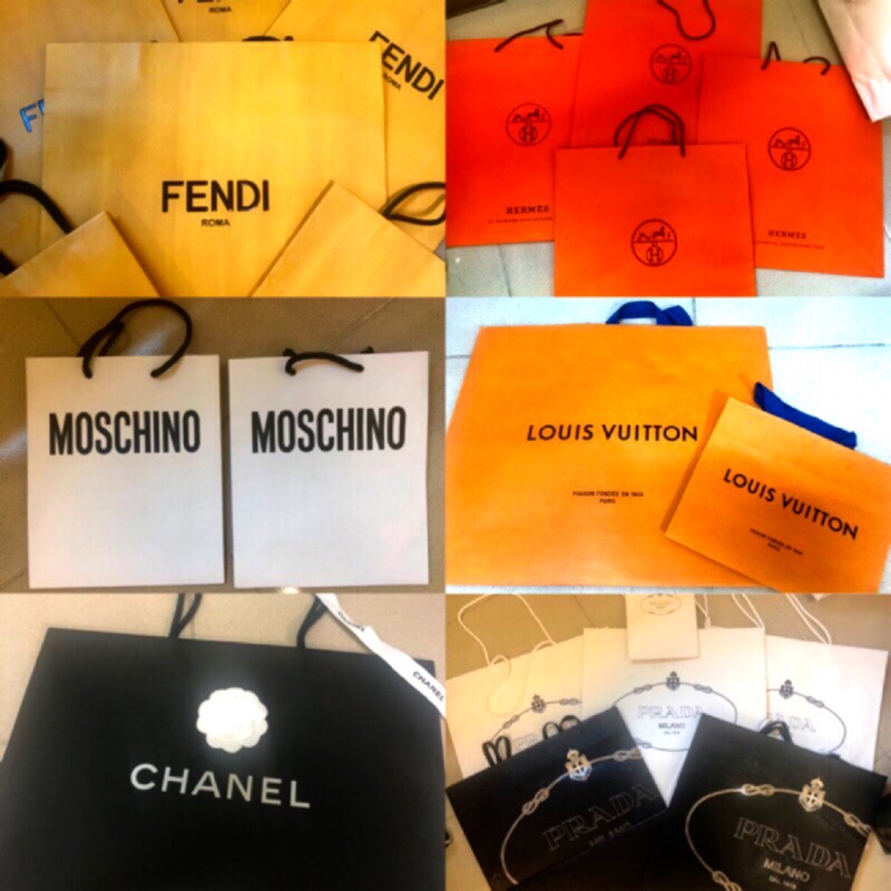 🔥4月新補貨💥 專櫃名牌紙袋/盒💎現貨  LV Hermes Dior Prada Moschino 紙袋改造