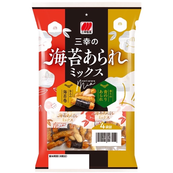 ［限時特價］三幸製菓 綜合海苔米果72g #日本零食