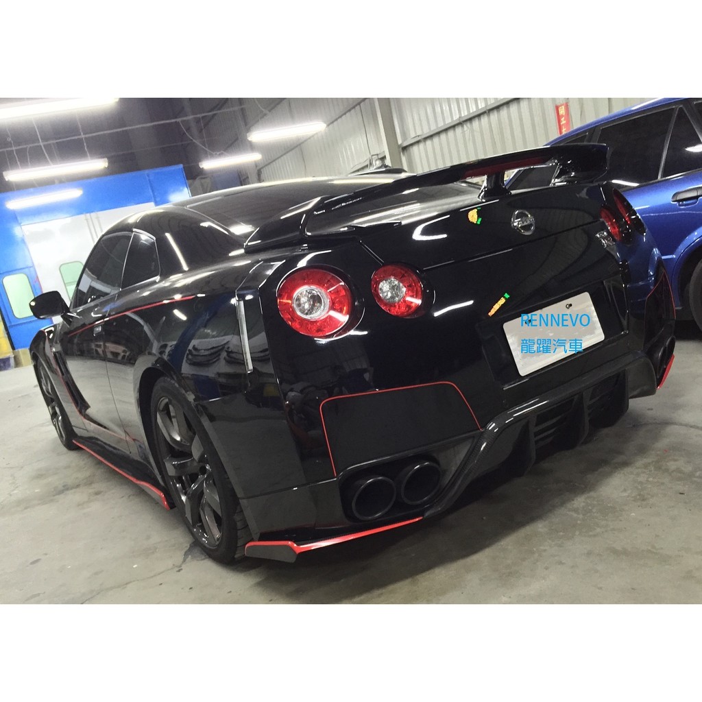 Nissan Gtr Gt R R35 碳纖維後保加大定風翼定風翼整流skyline Nismo 蝦皮購物