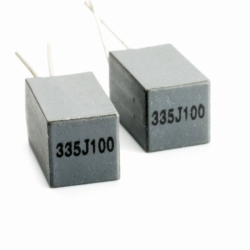 現貨* 2 件,100V 335 3.3uf 7X7mm 5mm 間距聚丙烯 CBB 薄膜電容器 5%