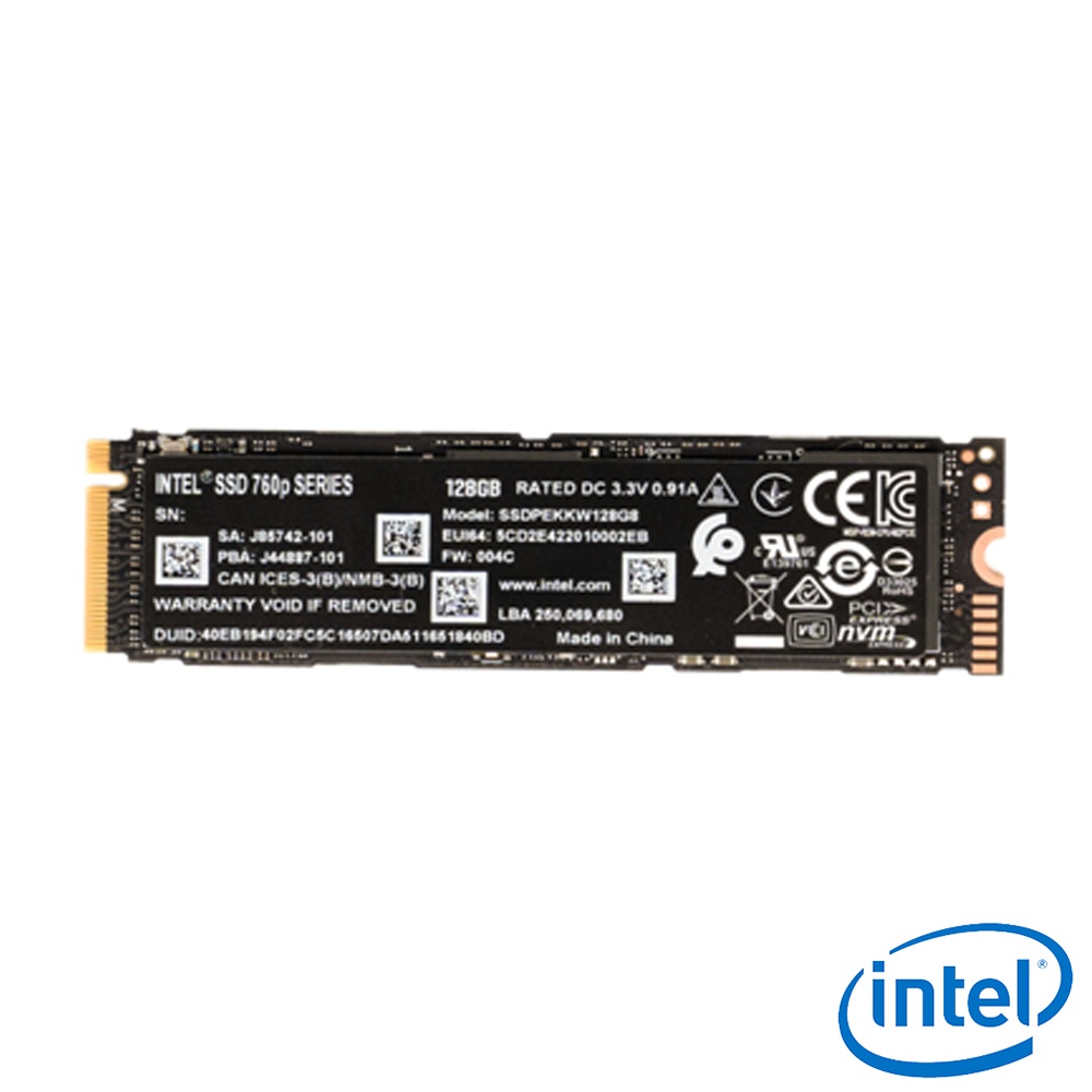 Intel  S760P 128GB M.2 2280 PCI-E SSD 固態硬碟(國際包)