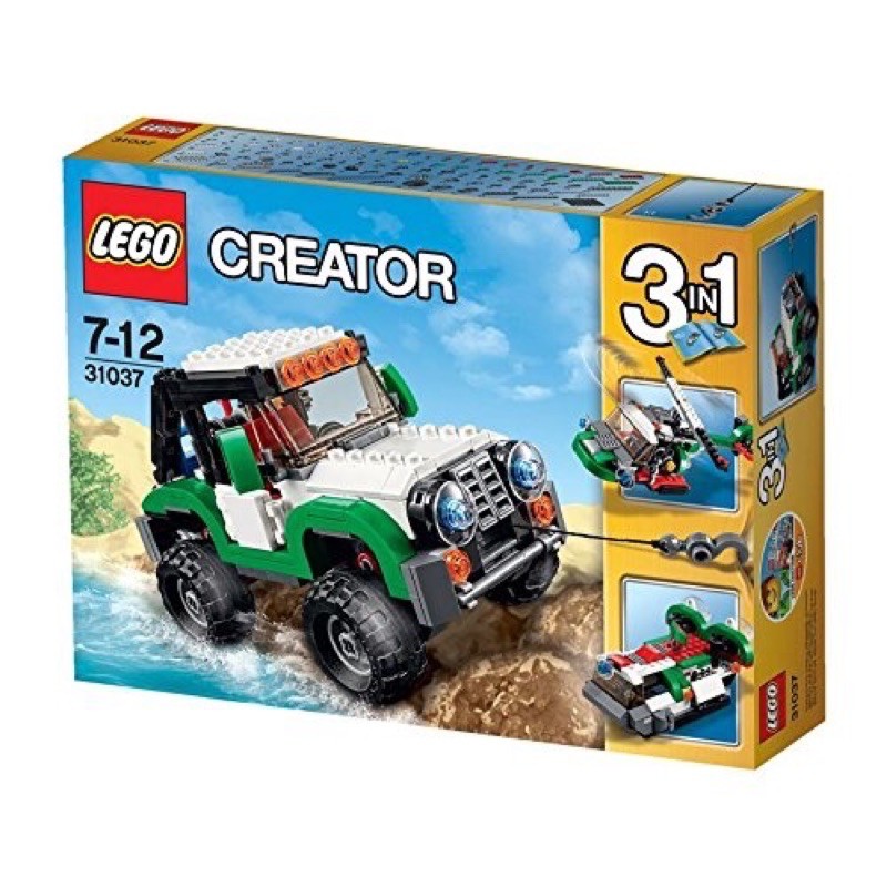 全新未拆封LEGO CREATOR 3-in-1 創造者系列31037 Adventure Vehicles探險車