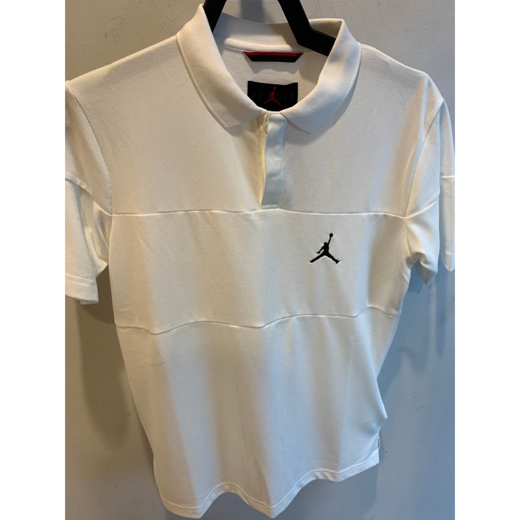 Nike JORDAN 男 短袖 POLO衫 排汗 透氣 休閒 白 穿搭 高爾夫 CJ4705-100