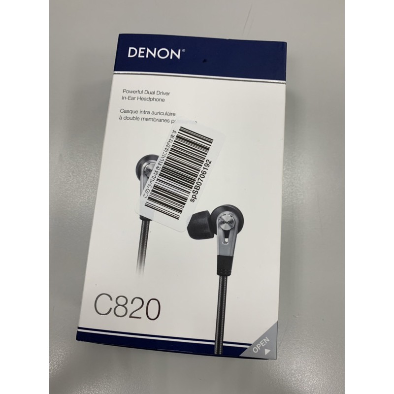 天龍 Denon AH-C820 高動態雙單體驅動耳道式有線耳機