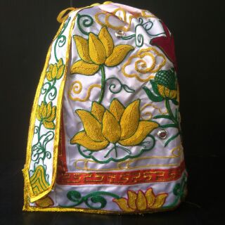 {凡塵佛俱百貨批發}觀音佛祖 神明衣 蓮花竹葉衣 黃色 白色 橘色 浮蔥繡蓮花竹葉衣