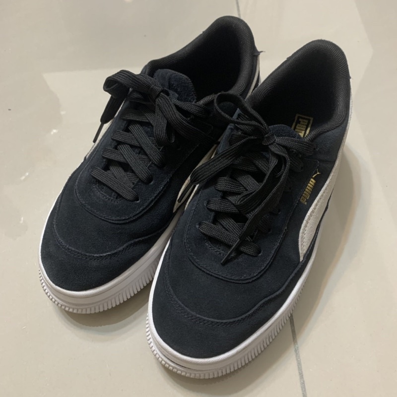 puma Deva Suede Wns 黑色經典厚底