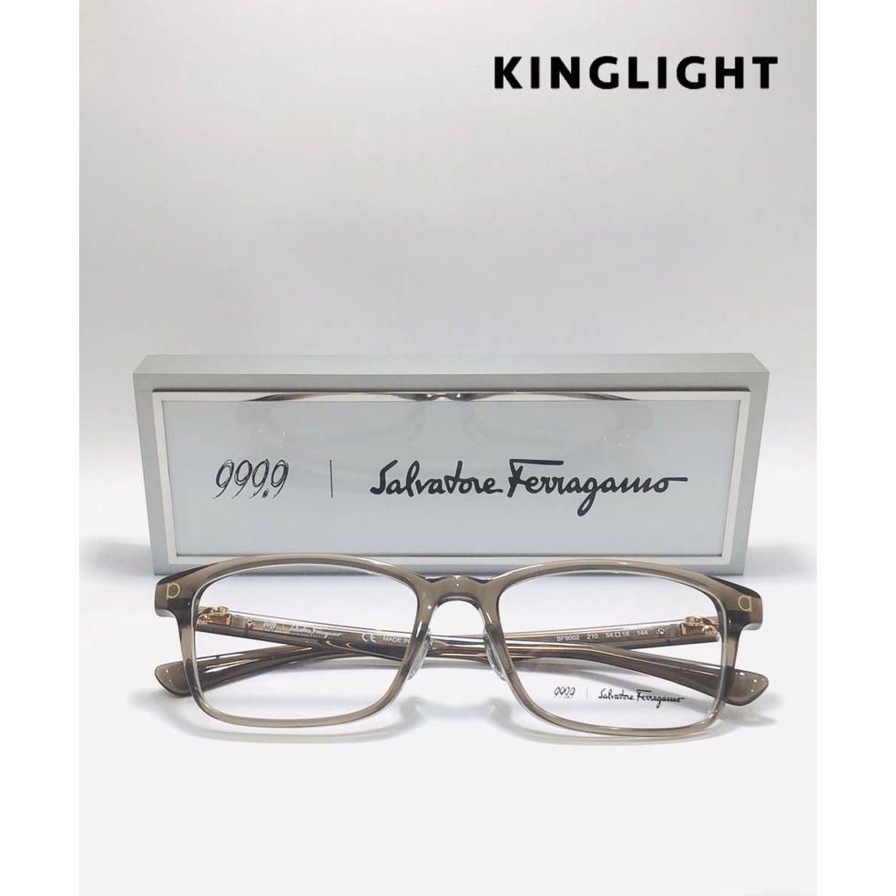 999.9 與Salvatore Ferragamo 聯名款經典小版方框 正品代理 復古框 日本品牌 抗藍光 有度數眼鏡