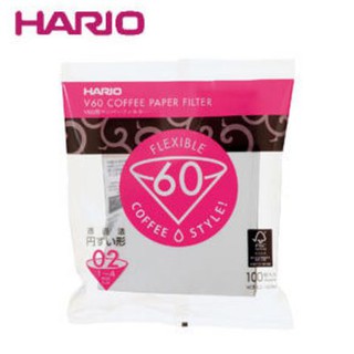 (附發票) 獵豆工坊🐆 HARIO V60 日本 酵素漂白 V型 錐形 濾紙 2-4人份 VCF-02-100W