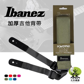 【三木樂器】IBANEZ GSF50 減壓背帶 吉他背帶 樂器背帶 吉他 木吉他 電吉他 貝斯 肩帶 肩揹 素面背帶 綠