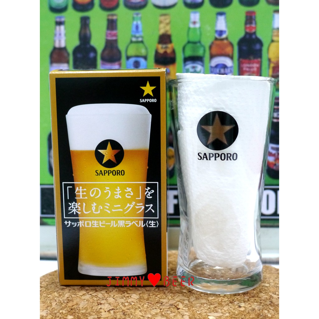 限定珍藏日本sapporo 黑標金星40週年紀念啤酒杯 蝦皮購物