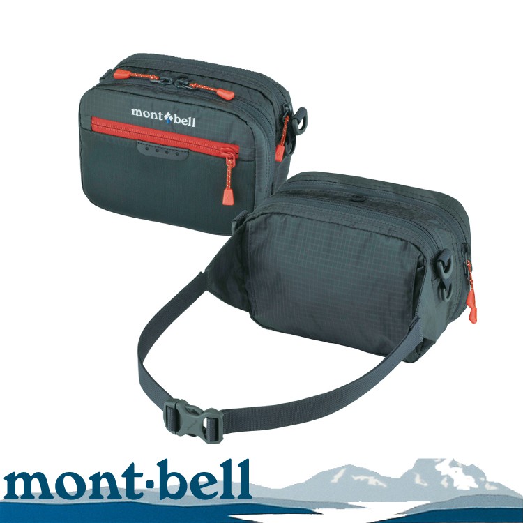 【Mont-Bell 日本 TACKLE POUCH S 腰包《灰》】1126175/防竊腰包/登山臀包/漁具/悠遊山水