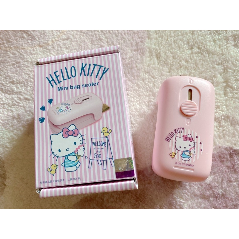 實拍 Hello Kitty 迷你封口機💗