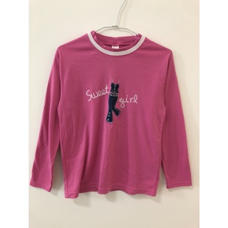 [二手童裝] 粉紅色長袖T恤/童裝/小朋友服裝