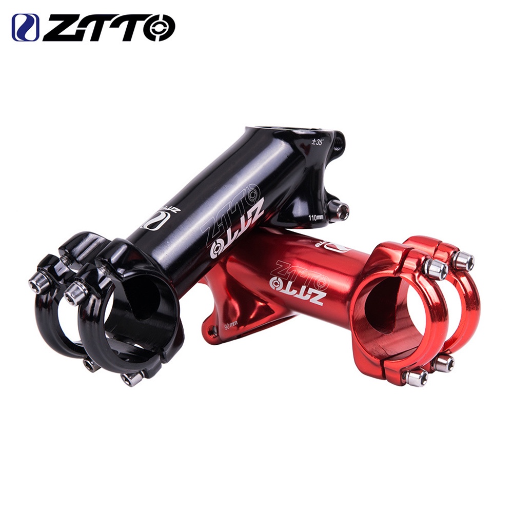 Ztto 自行車零件 MTB 公路自行車 35 度把立 70 90 110mm 高強度輕質 31.8mm 拋光適用於 X
