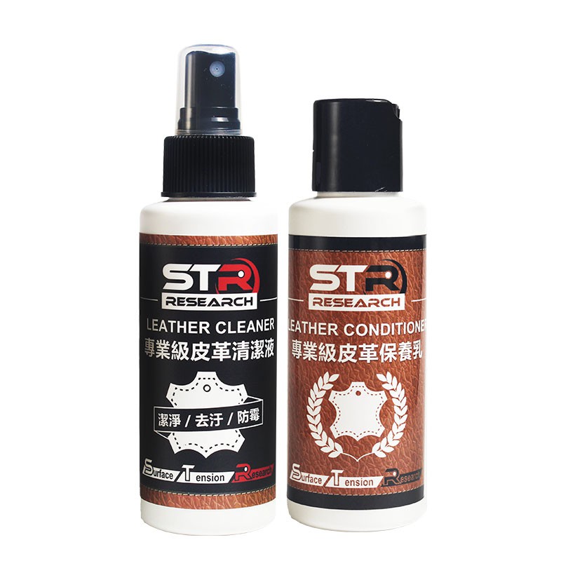 STR-PROWASH 居家專業皮革清潔液/保養乳 保養超值2件組
