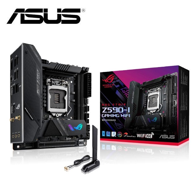 全新公司貨 ASUS ROG Z590-I  WI-FI Z590 itx 主機板 (Z590i  Z590 i)