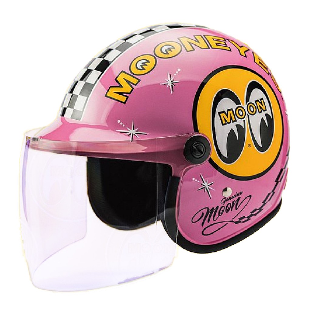 [安信騎士] MOONEYES X GALLOP Kids helmets 聯名款 童帽 粉色 半罩 安全帽 台灣製造