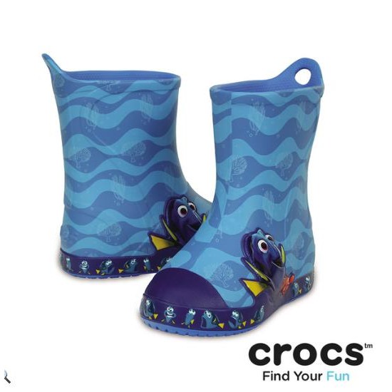 CRO002 Crocs™ 卡駱馳 海底總動員多莉防衛兵雨靴(海藍色)-