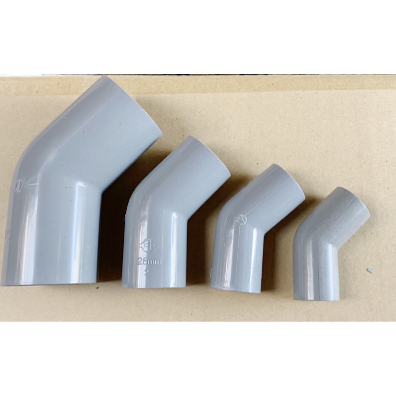 南亞 塑膠管零件 PVC OL 集水彎頭 L型接頭  45度彎頭 2”、2-1/2”、3”、3-1/2”