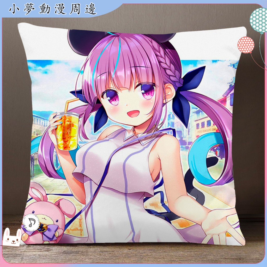 湊阿庫婭虛擬主播vtuber阿夸aqua抱枕方形靠墊二次元夸哥周邊高清圖片抱枕周邊 蝦皮購物