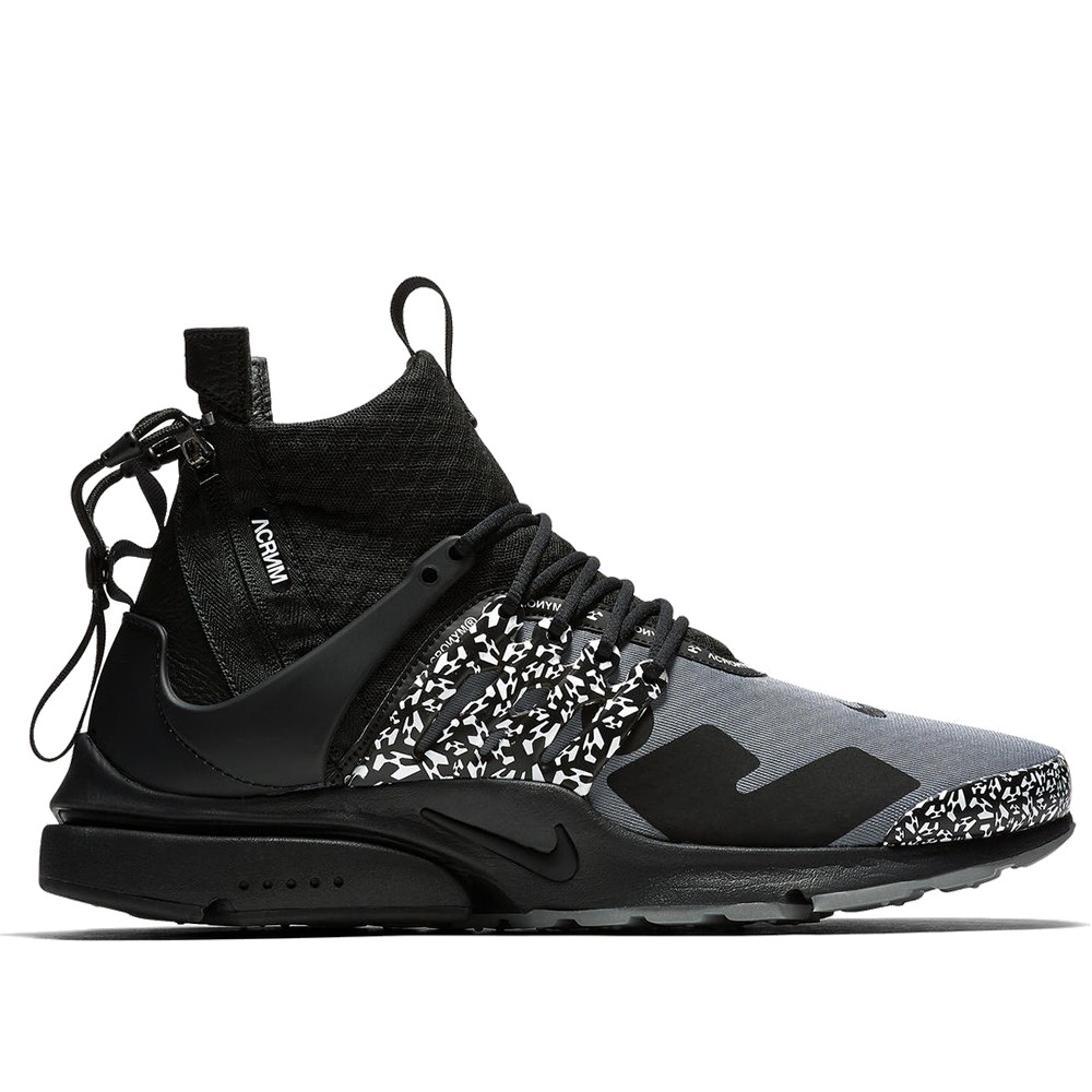 NIKE X ACRONYM AIR PRESTO MID 黑灰【A-KAY0】【AH7832-001】