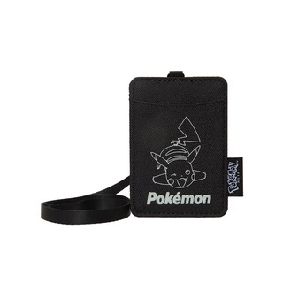 OUTDOOR Pokemon聯名款夜光皮卡丘票卡證件套-黑色 ODGO21A08BK $349