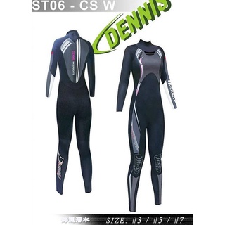 遊龍潛水●DENNIS ST06-CS 3.7mm 高彈力防寒衣(女款)❤免運優惠