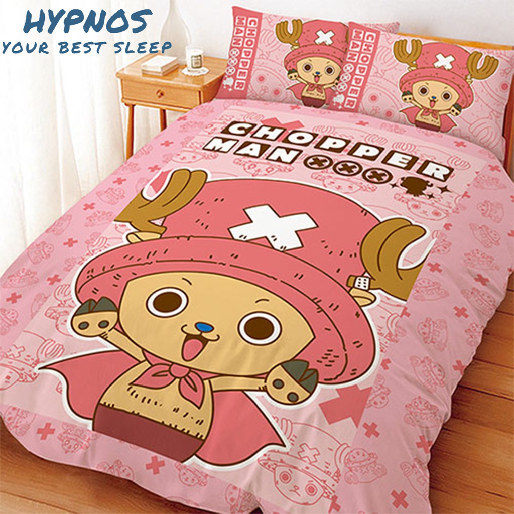 【Hypnos精品寢具】航海王-我是喬巴超人(粉) 單人被單/單人涼被/雙人床包組/加大床包組
