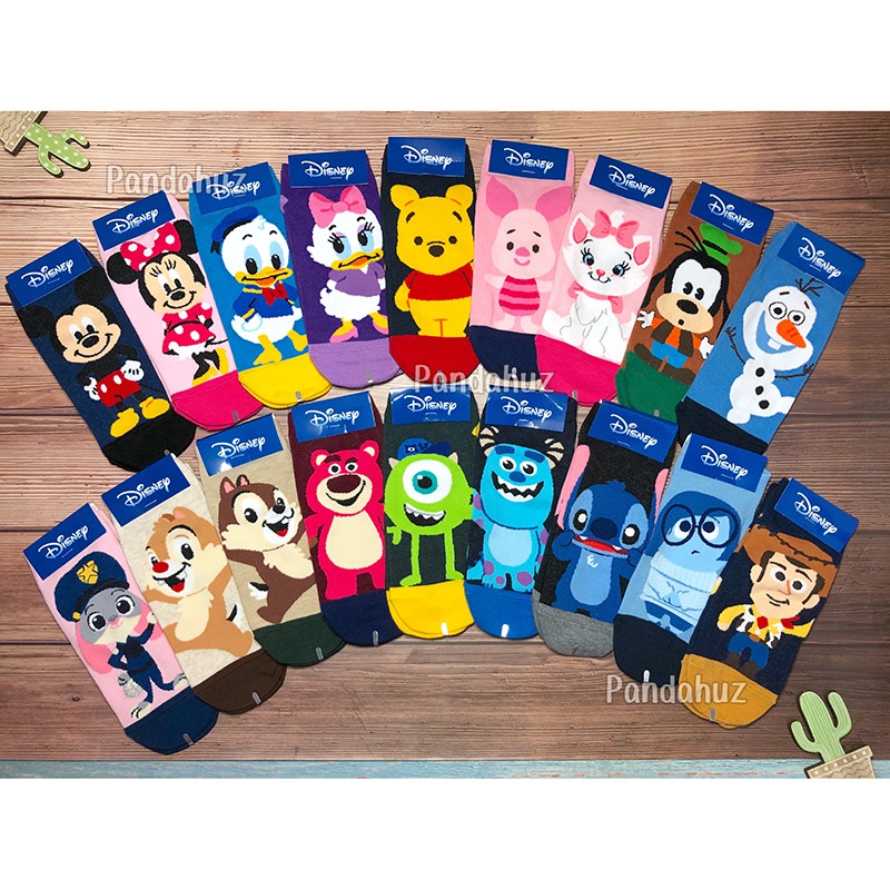 全館出清韓國襪子 迪士尼 短襪 米奇米妮唐老鴨黛西小熊維尼小豬 瑪莉貓高飛雪寶茱蒂蒂奇奇 熊抱哥大眼仔毛怪史迪奇憂憂胡迪