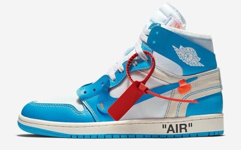 nike air jordan off white blue