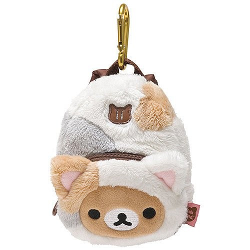 Rilakkuma ☃ 貓咪 背包 後背包 零錢袋 偽裝貓咪系列 懶懶熊 拉拉熊 懶熊 s號娃娃 絨毛背包造型手機袋吊飾