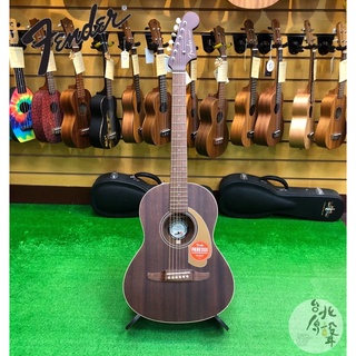 【北烏/原聲】FENDER 36吋旅行吉他 SONORAN MINI MAH 桃花心木面單版 附原廠琴袋