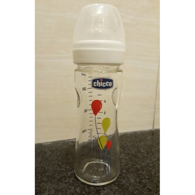 chicco 玻璃奶瓶 240ml
