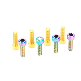 RISK TC4鈦合金曲柄鎖死螺絲M6x20mm(一入)【飛輪單車】