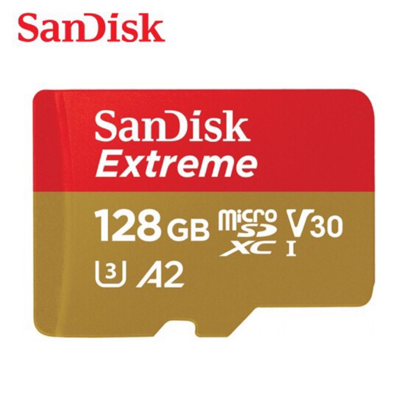 ［蝦皮最低價］Sandisk Extreme 128GB A2 U3 V30 MicroSD記憶卡